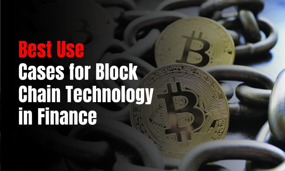 Illustration of blockchain technology transforming finance with secure transactions, smart contracts, DeFi, and improved transparency.